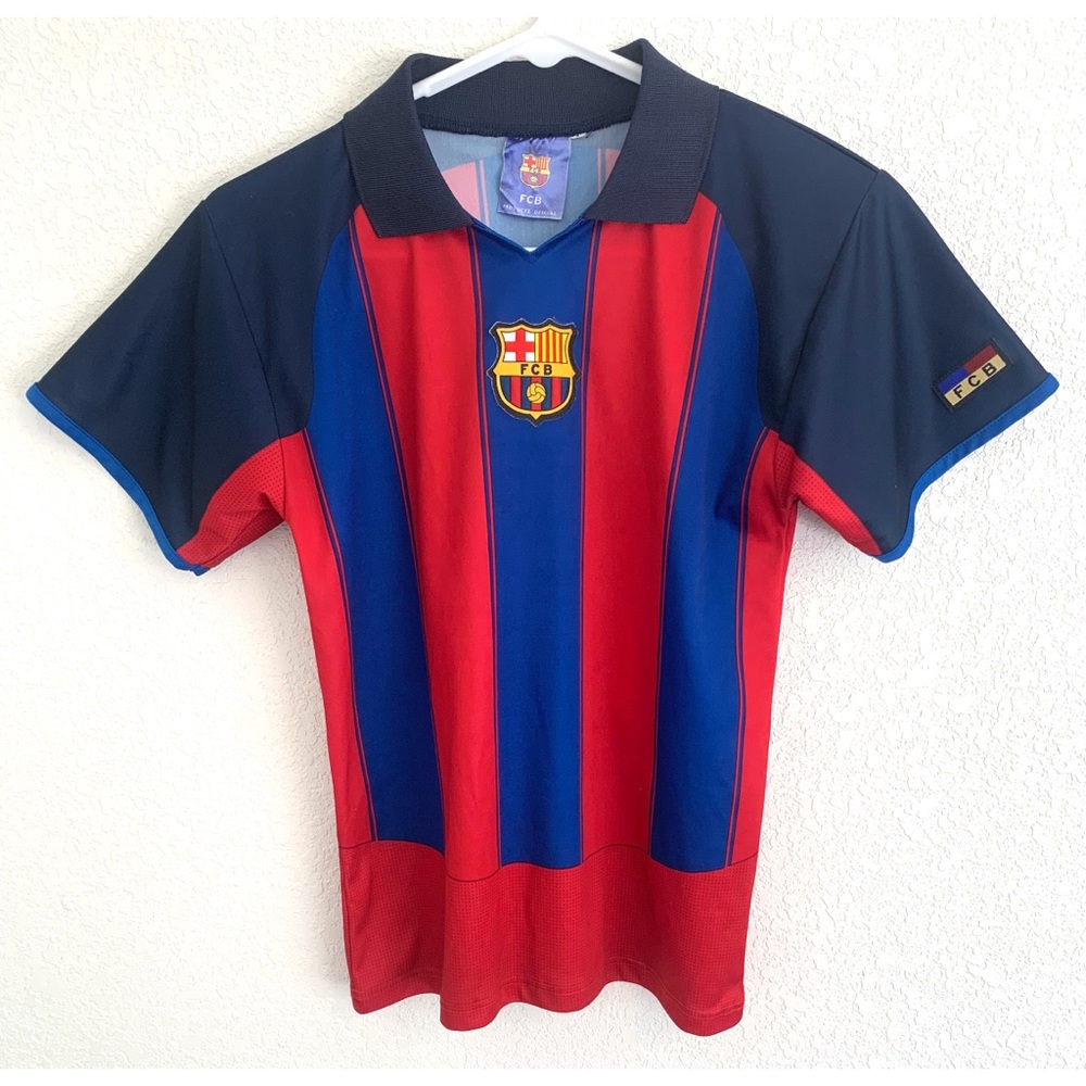 Futbol Club Barcelona kid’s children’s rare vintage jersey size large L